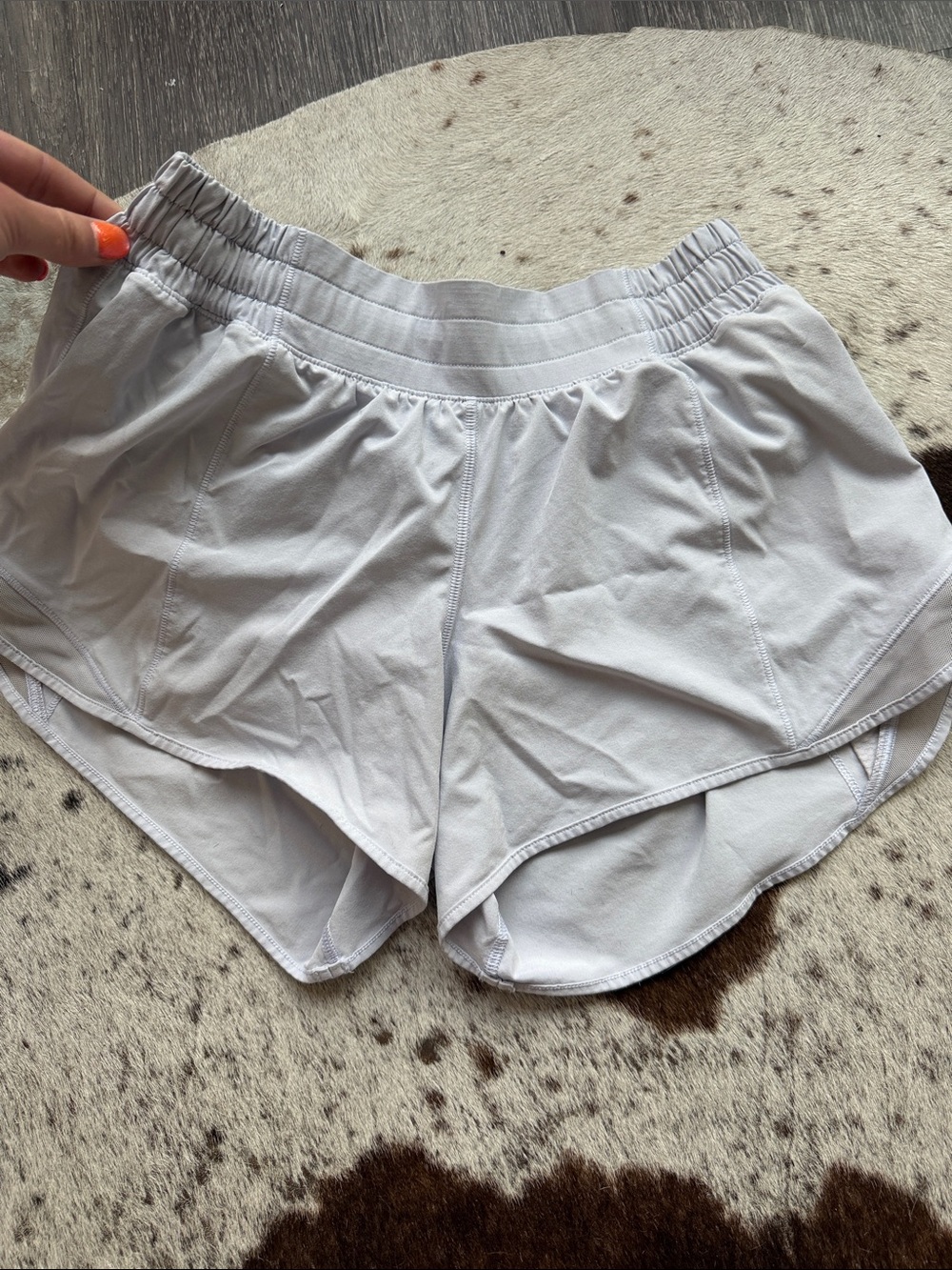 Light blue Tall LuluLemon Athletic Shorts - Comfortable Everyday Run Shorts